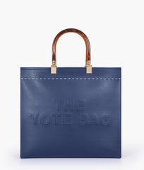 RTW Creation - Blue signature tote bag
