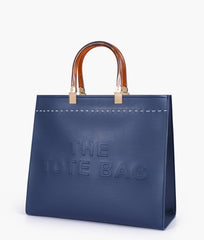 RTW Creation - Blue signature tote bag