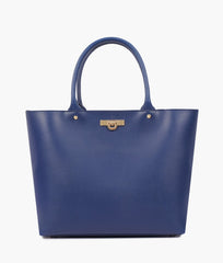 RTW Creation - Blue zipper tote bag