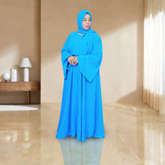 Bustangi Dual Elegance blue Abaya