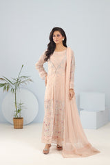 Manahils Stitched Formals K-215-Blush Grandeur