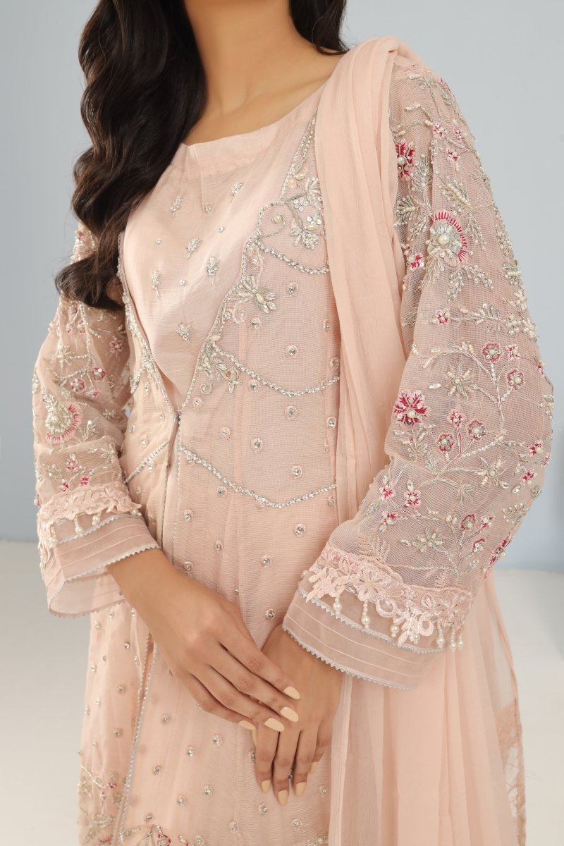 Manahils Stitched Formals K-215-Blush Grandeur