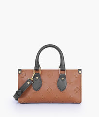 RTW Creation - Brown and black on-the-go mini bag