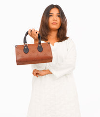 RTW Creation - Brown and black on-the-go mini bag