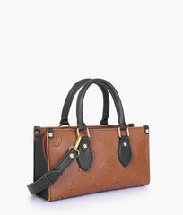 RTW Creation - Brown and black on-the-go mini bag