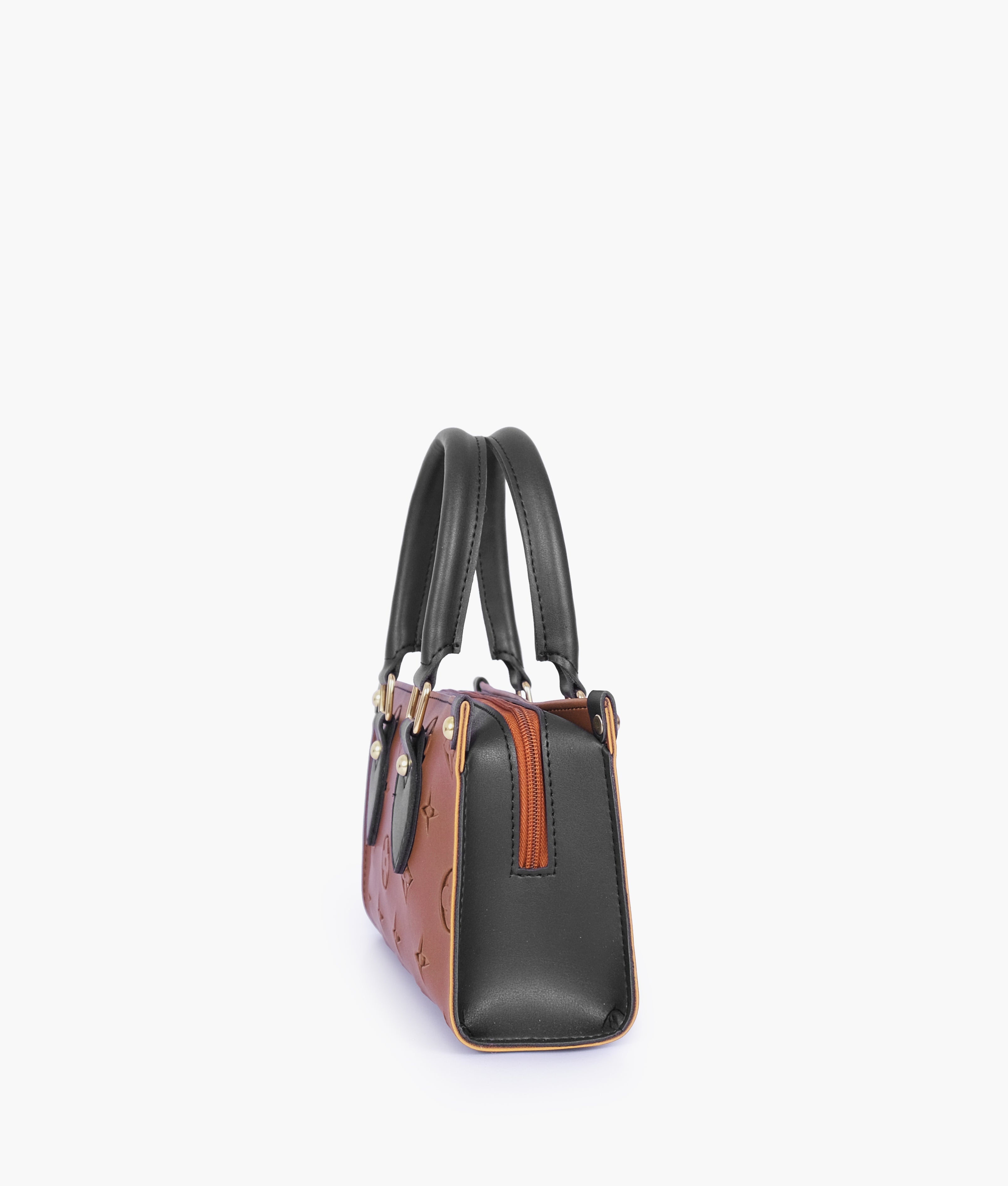 RTW Creation - Brown and black on-the-go mini bag