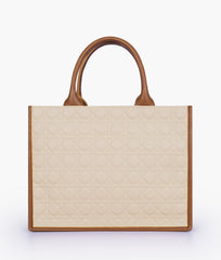 RTW Creation - Brown box tote bag
