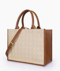 RTW Creation - Brown box tote bag