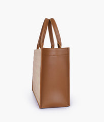 RTW Creation - Brown box tote bag