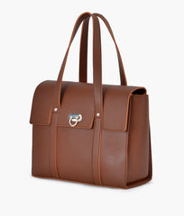 RTW Creation - Brown carry-all satchel bag