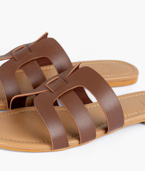 RTW Creation - Brown cutout flats
