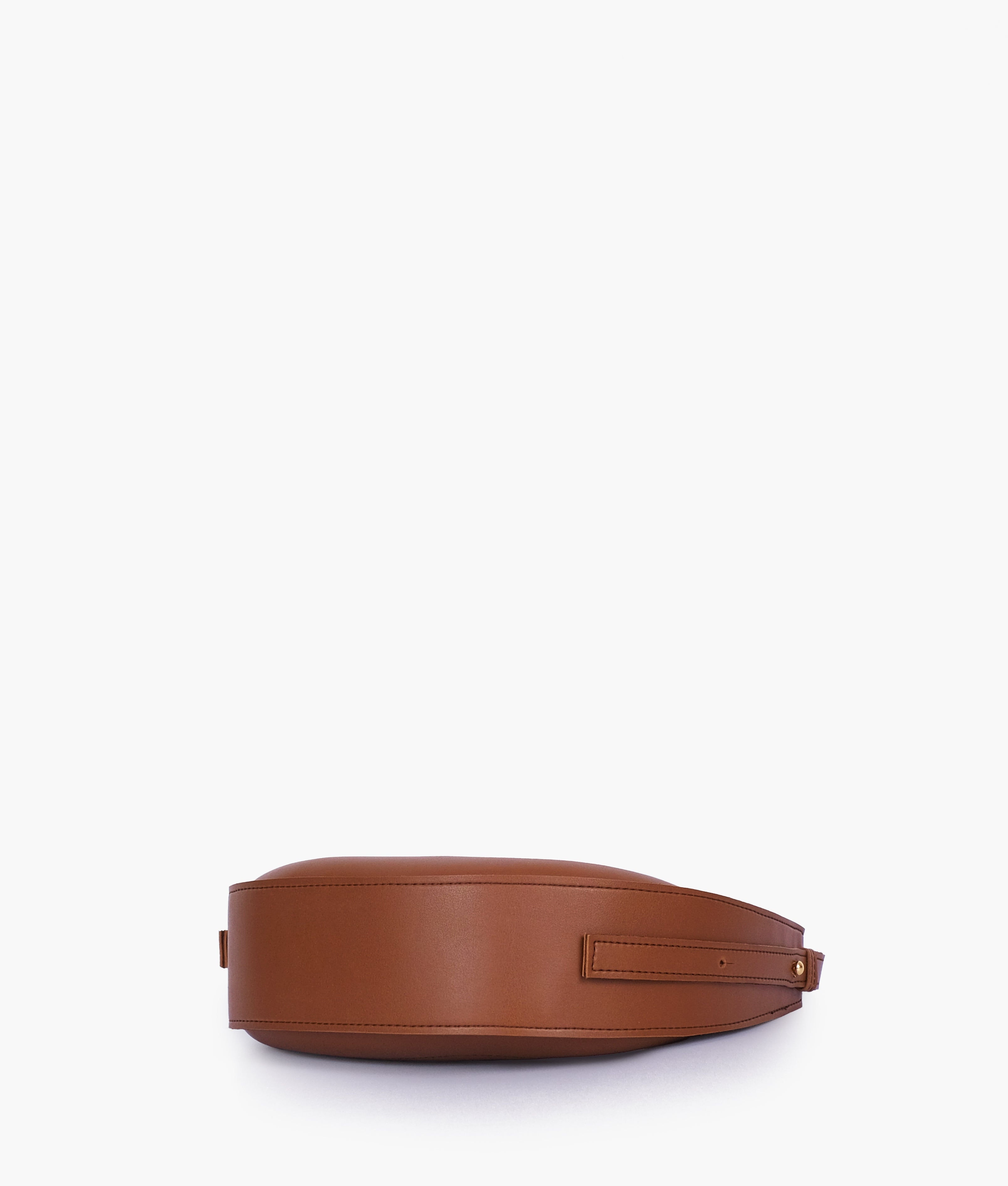 RTW Creation - Brown crescent hobo bag