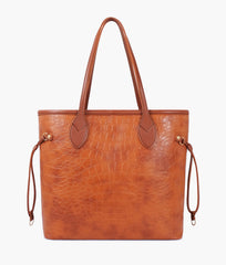 RTW Creation - Brown crocodile neverfull tote bag