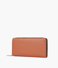 RTW Creation - Brown crocodile pattern wallet