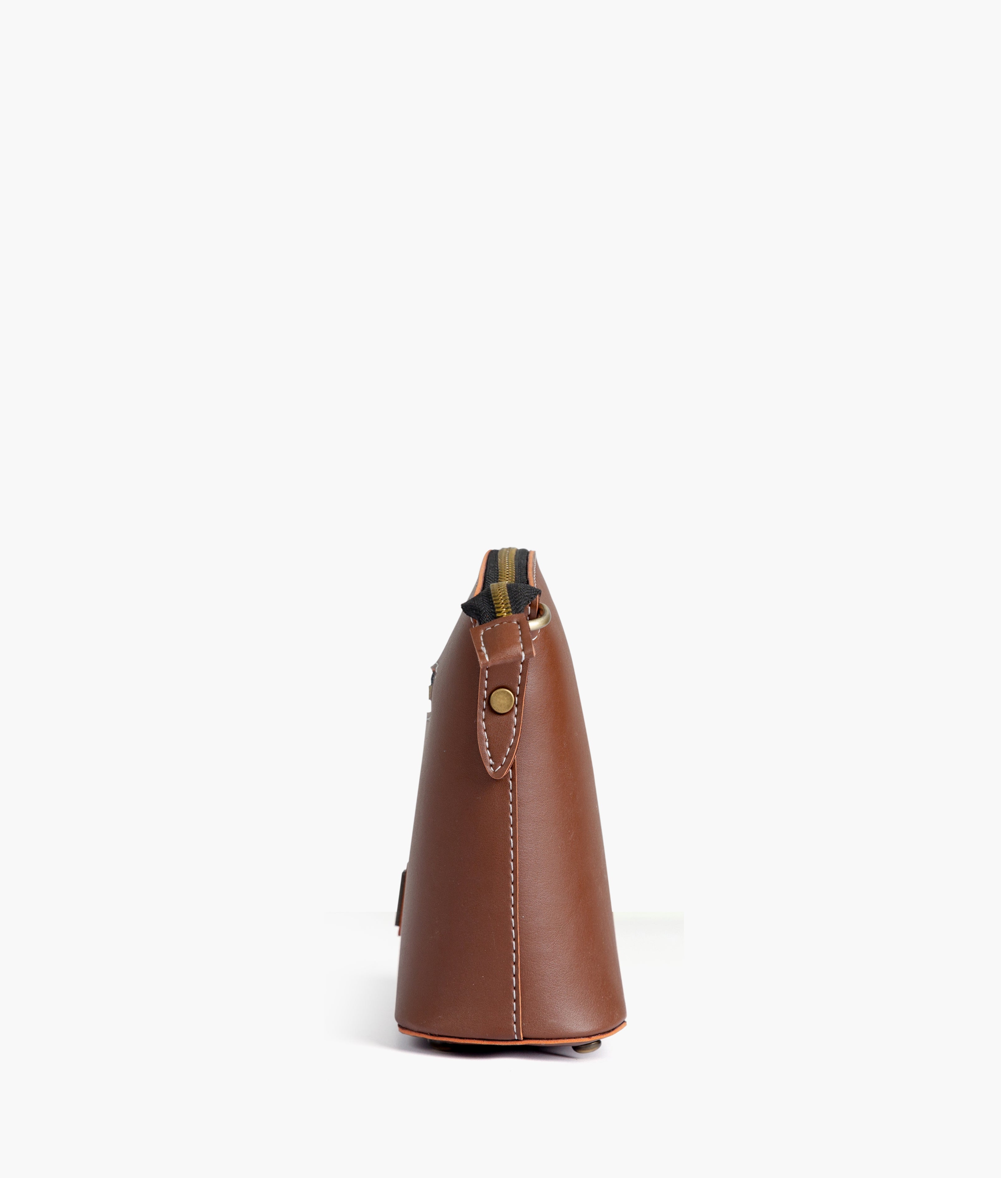 RTW Creation - Brown dome cross-body bag