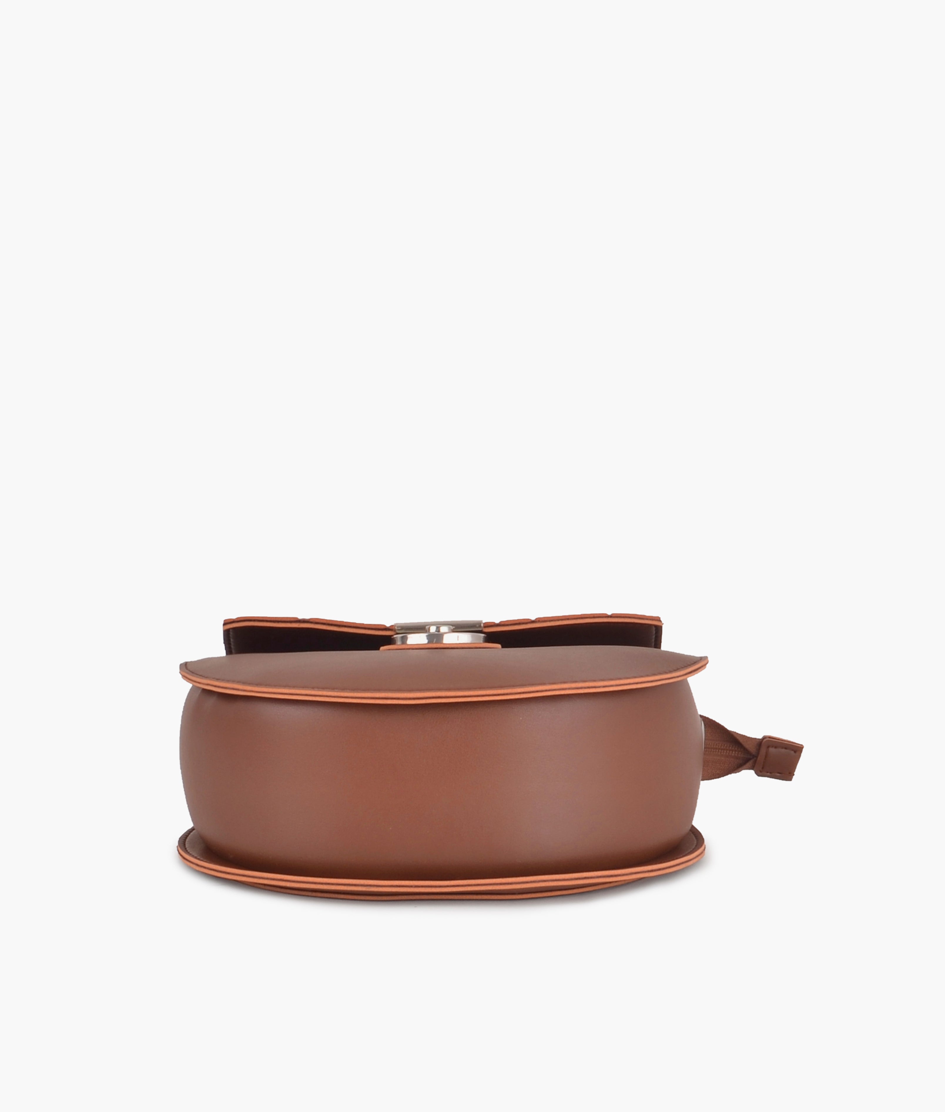 RTW Creation - Brown saddle bag with front lock