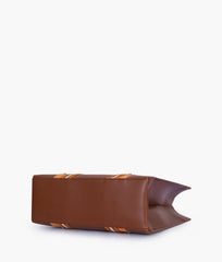 RTW Creation - Brown long strap tote bag