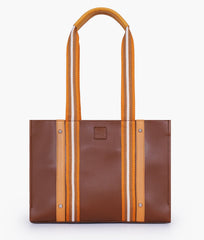 RTW Creation - Brown long strap tote bag