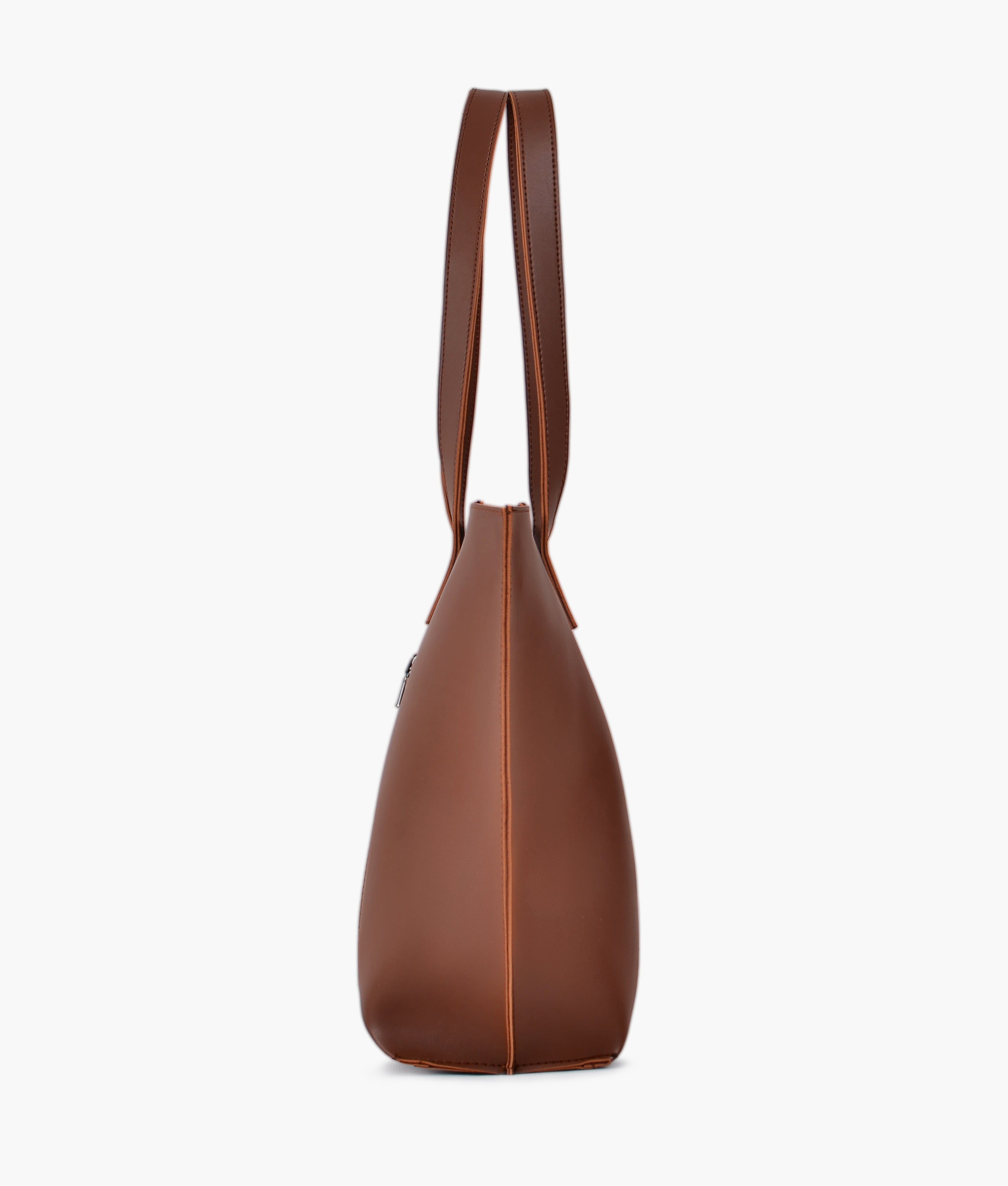 RTW Creation - Horse brown long handle tote bag