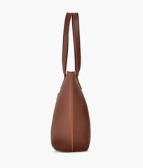 RTW Creation - Horse brown long handle tote bag