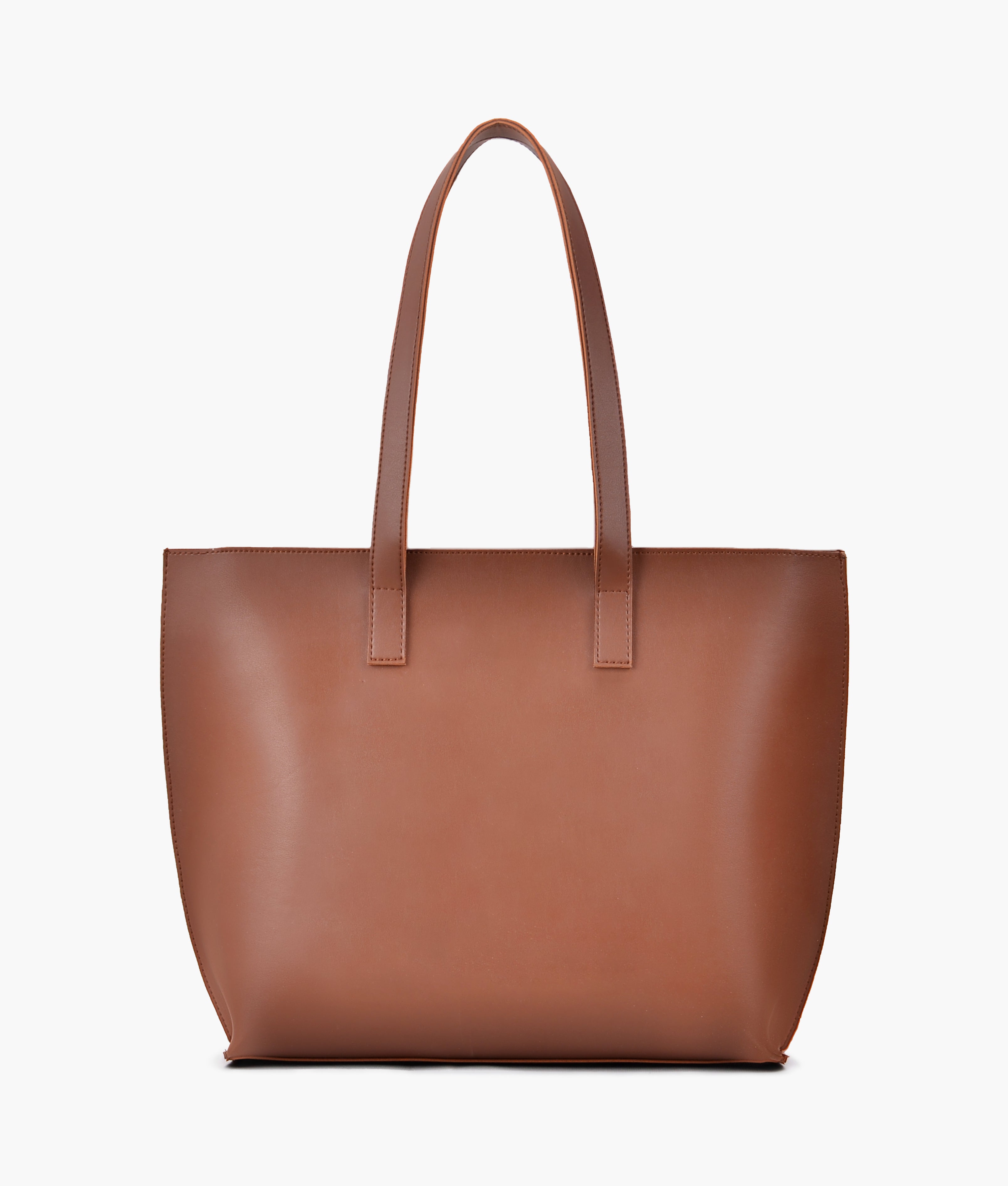 RTW Creation - Horse brown long handle tote bag