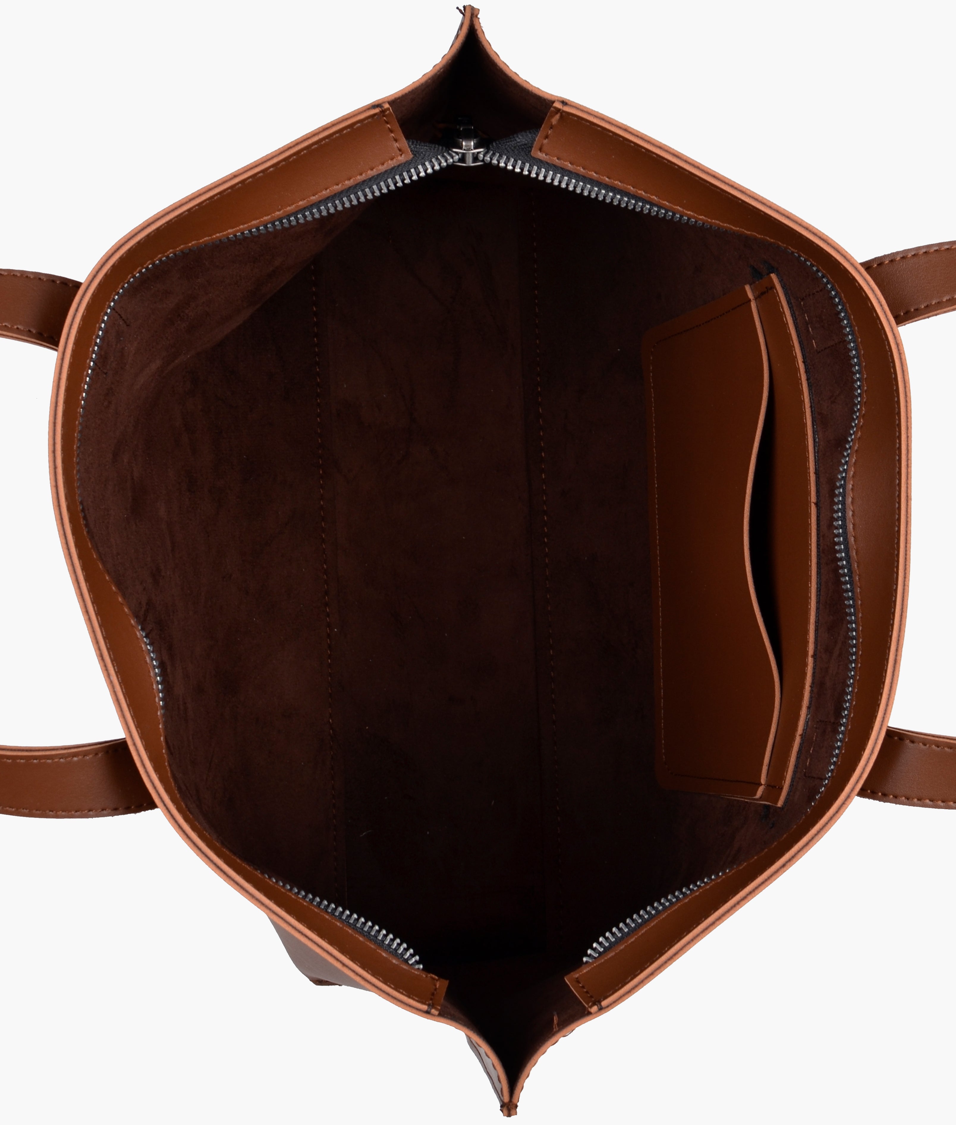 RTW Creation - Horse brown long handle tote bag