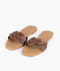 RTW Creation - Brown cross over flats