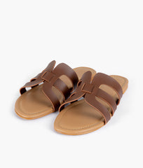 RTW Creation - Brown cutout flats