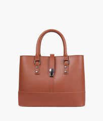 RTW Creation - Brown multi-compartment shoulder bag