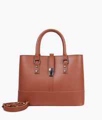 RTW Creation - Brown multi-compartment shoulder bag