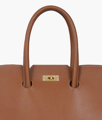 RTW Creation - Brown tote bag with multiple compartments