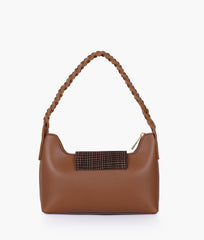 RTW Creation - Brown purse with braided strap