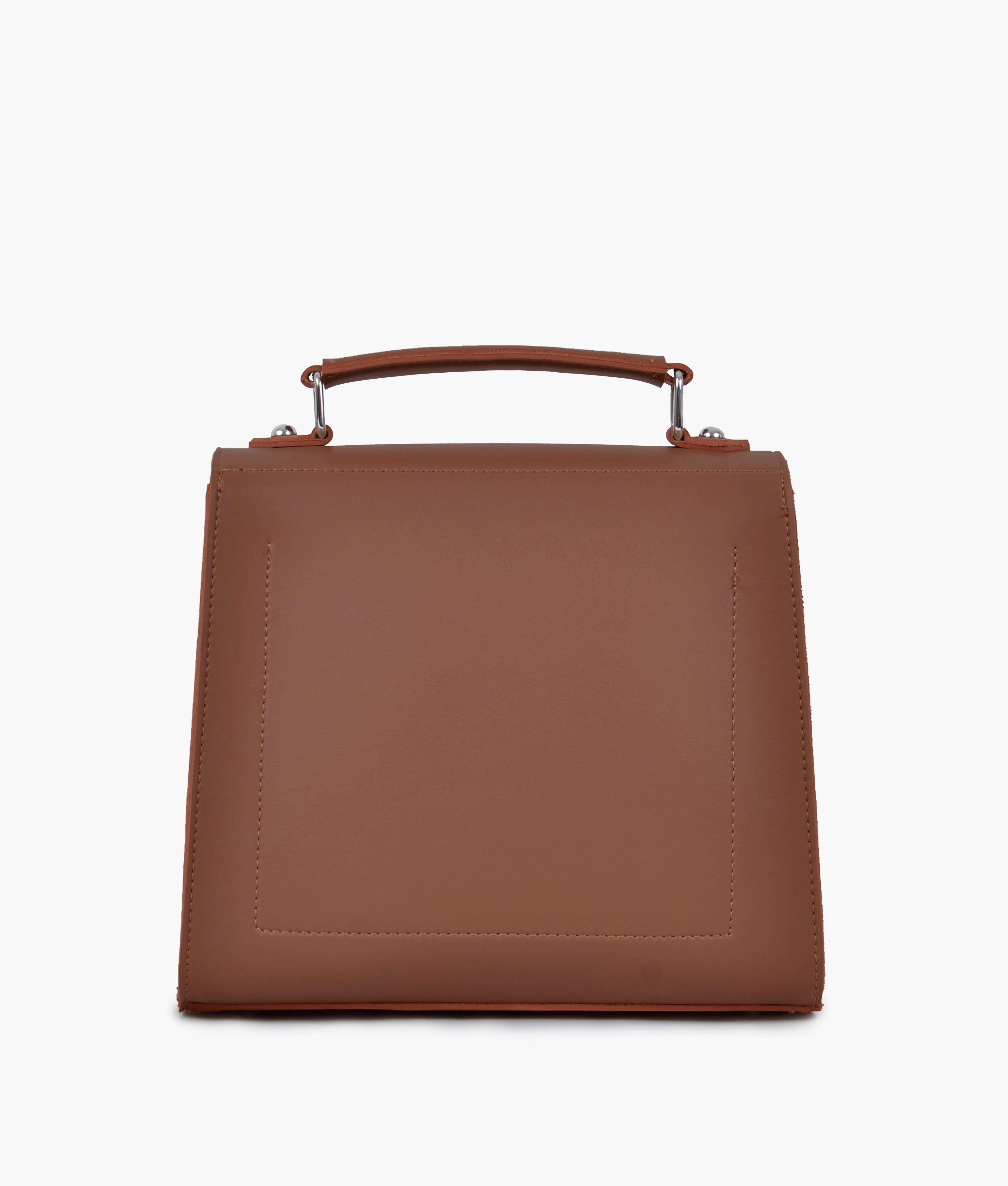 RTW Creation - Brown push-lock messenger bag