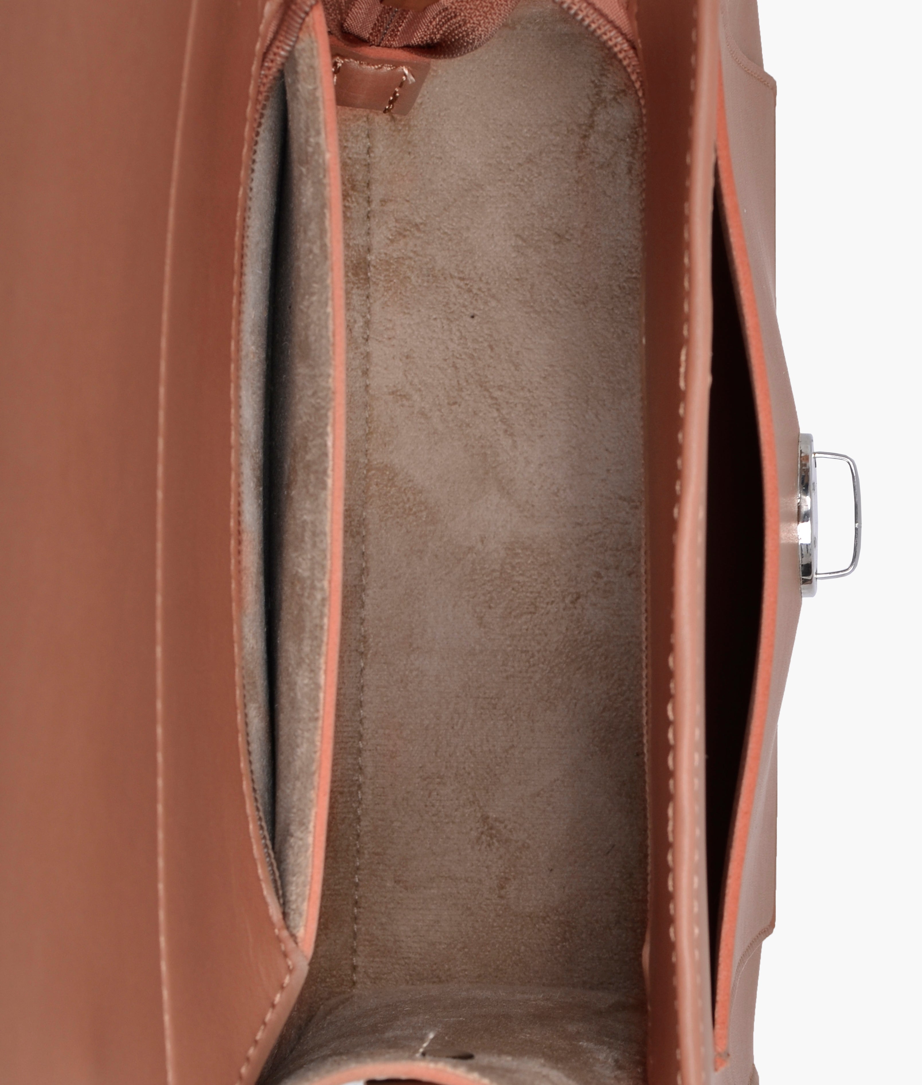 RTW Creation - Brown push-lock messenger bag