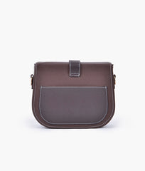 RTW Creation - Brown push-lock saddle bag