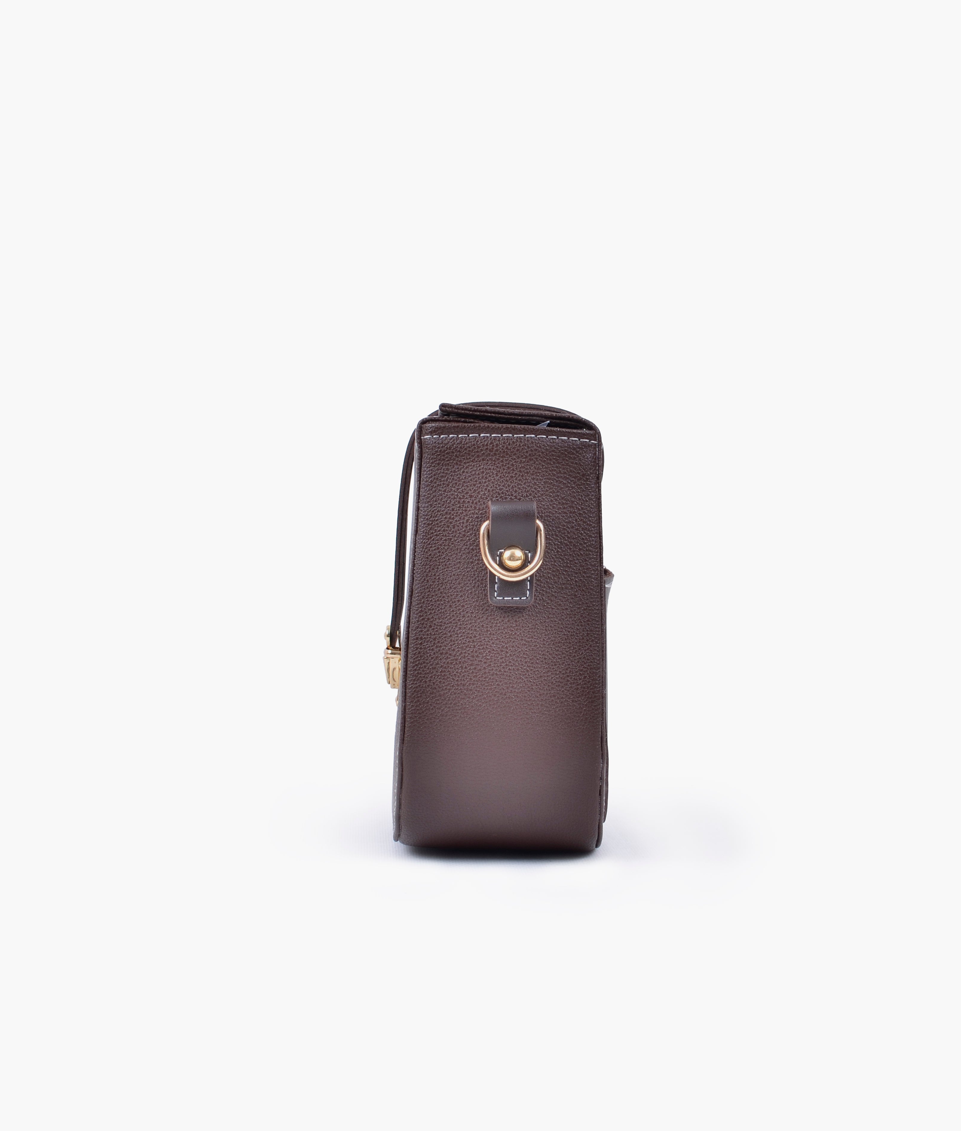 RTW Creation - Brown push-lock saddle bag