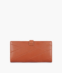 RTW Creation - Brown quilted two-fold wallet