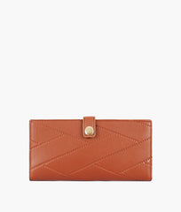 RTW Creation - Brown quilted two-fold wallet