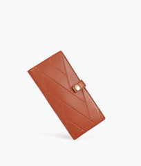 RTW Creation - Brown quilted two-fold wallet