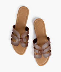 RTW Creation - Brown cutout flats