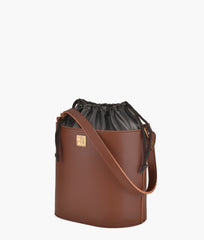 RTW Creation - Brown top-handle bucket bag