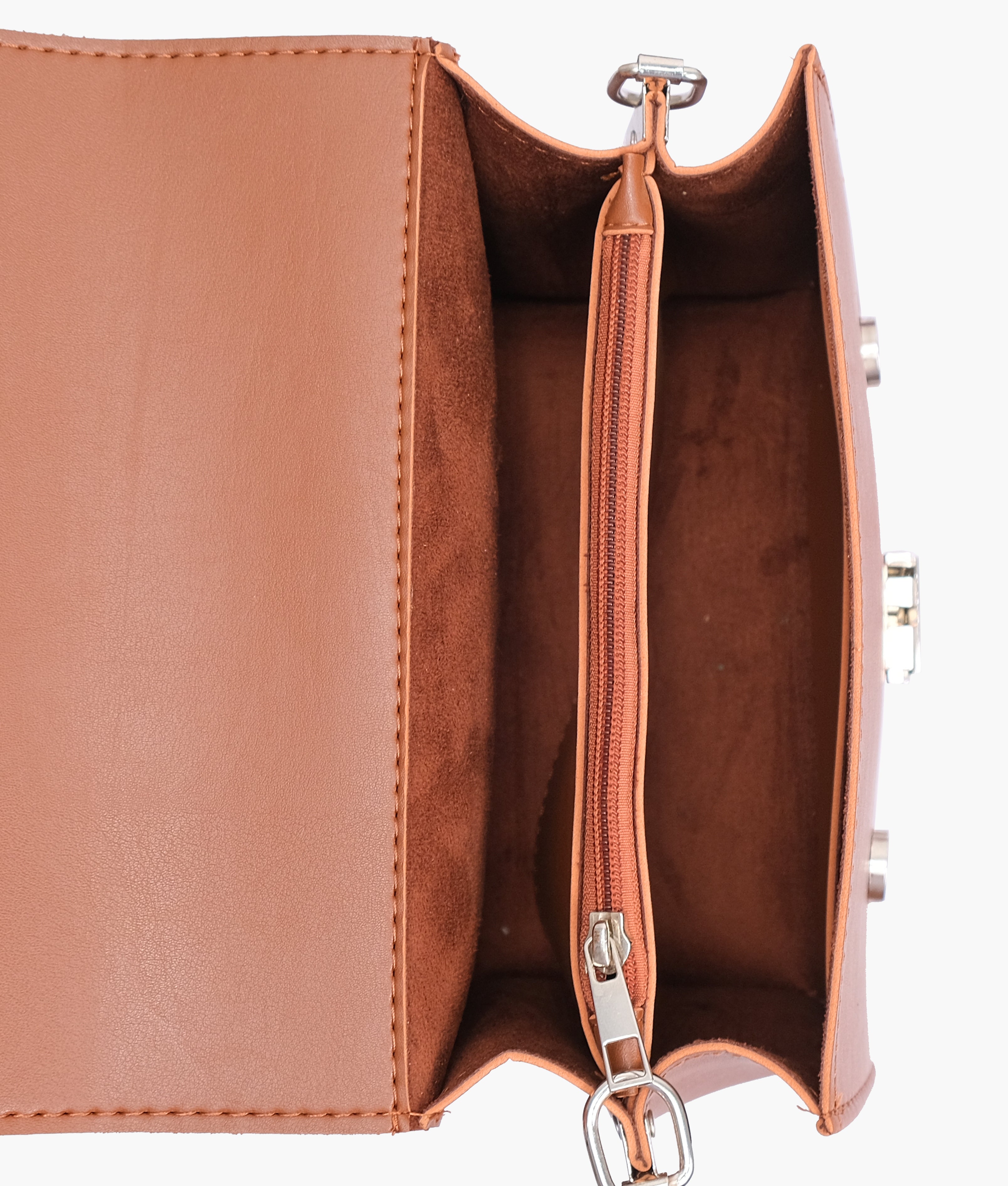 RTW Creation - Brown top-handle mini cross-body bag