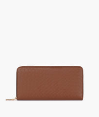 RTW Creation - Brown weave pattern wallet