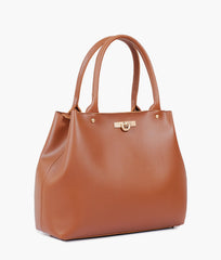 RTW Creation - Brown zipper tote bag