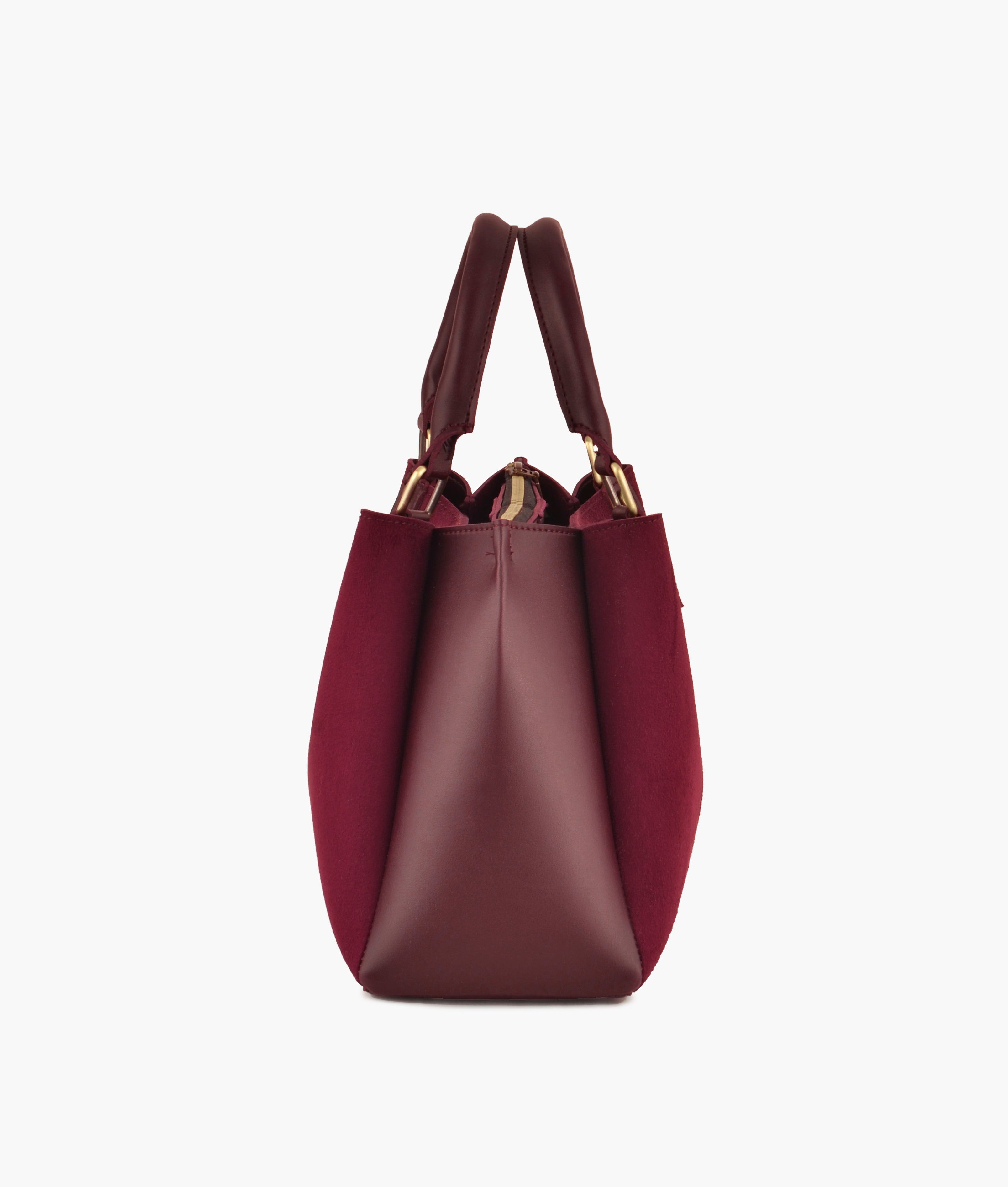 RTW Creation - Burgundy suede mini bag