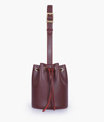 RTW Creation - Burgundy loop handle bucket bag