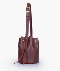RTW Creation - Burgundy loop handle bucket bag