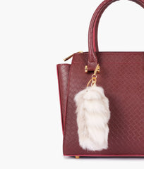RTW Creation - Burgundy classic mini top-handle bag