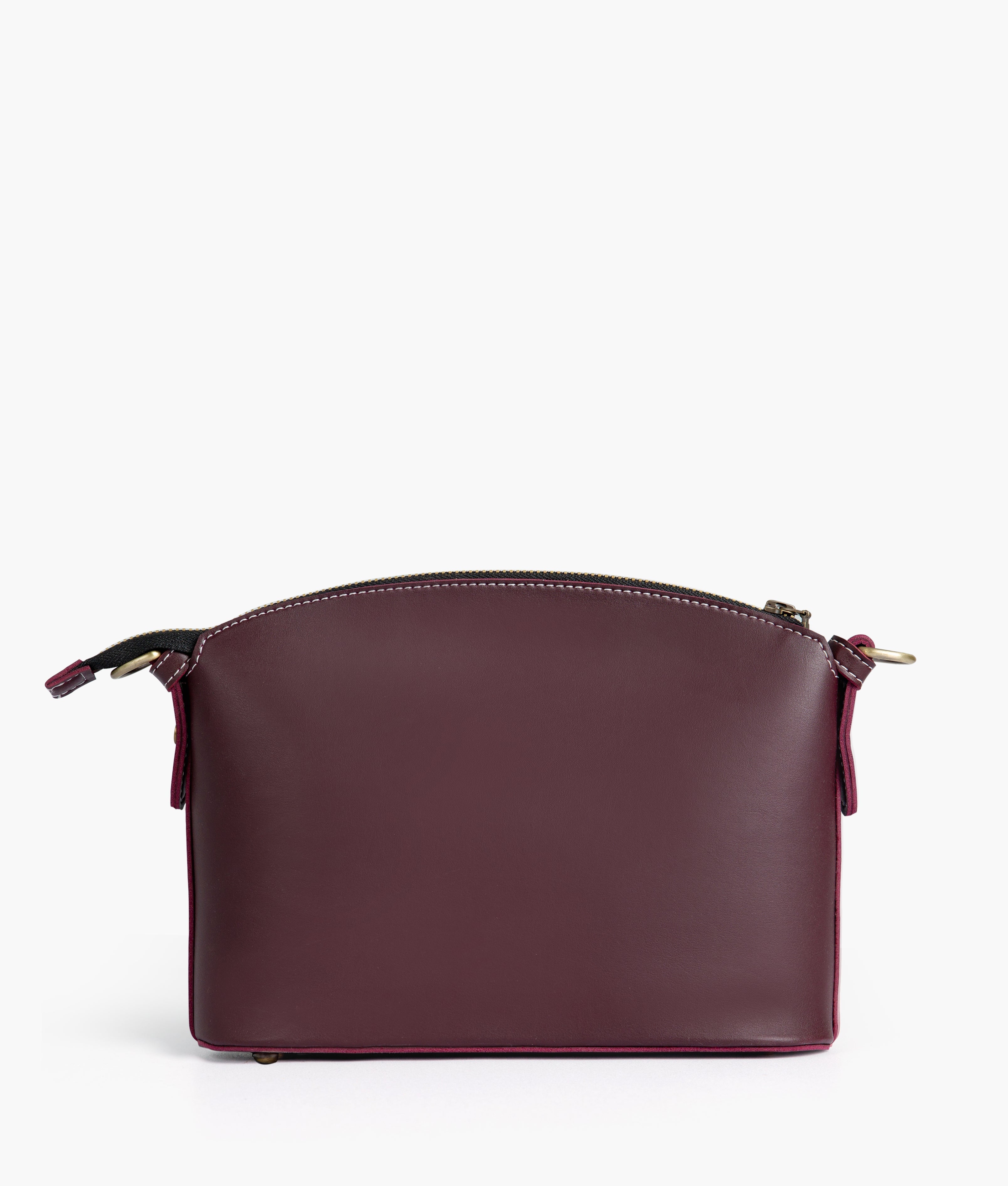 RTW Creation - Burgundy dome cross-body bag