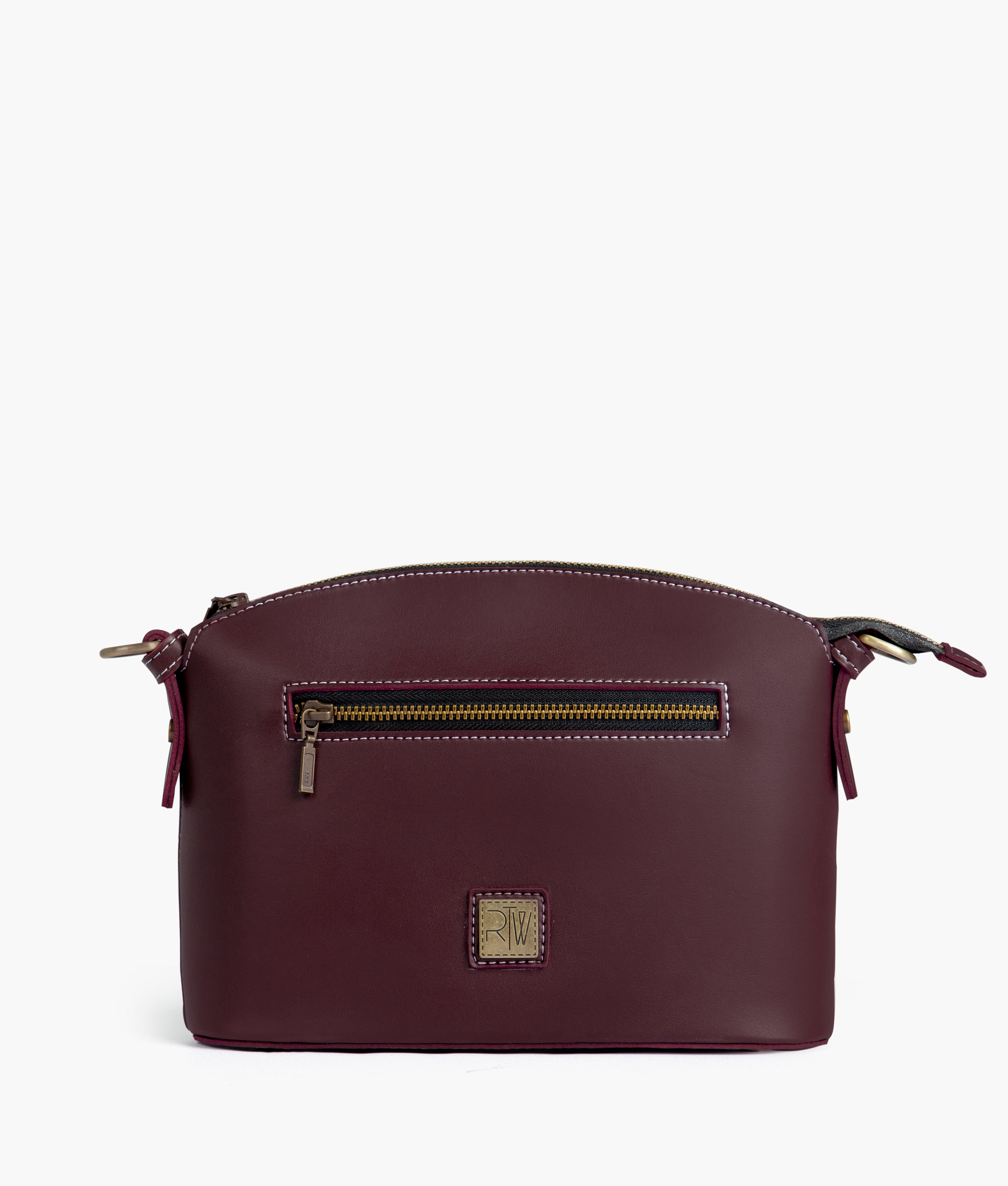 RTW Creation - Burgundy dome cross-body bag